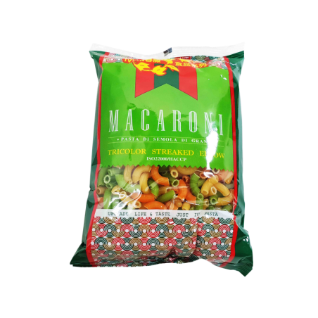 聯華長春藤三色彎管麵500G