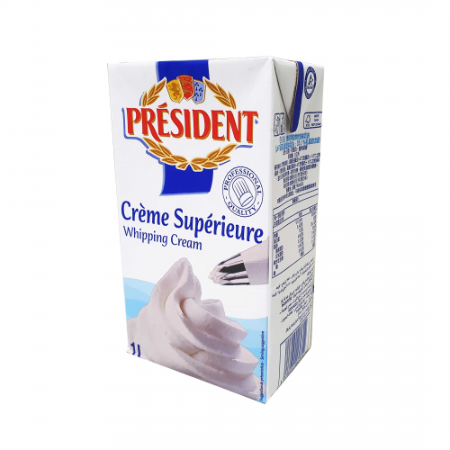 PRESIDENT WHIPPING CREAM 總統鮮奶油 1L