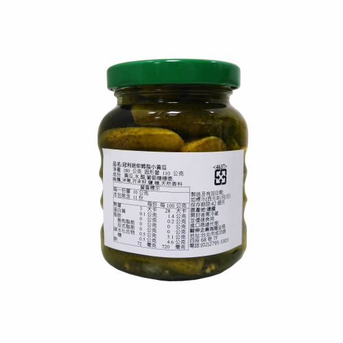 冠利迷你拇指酸黃瓜 180g