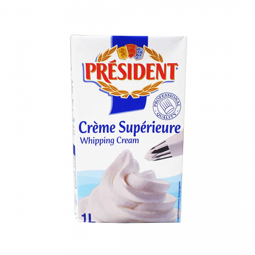 PRESIDENT WHIPPING CREAM 總統鮮奶油 1L